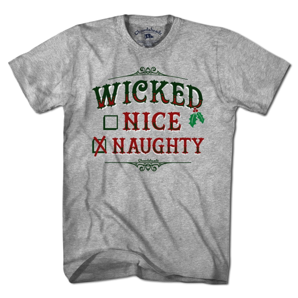 Wicked Nice/Naughty Checklist Holiday T-Shirt product image 6