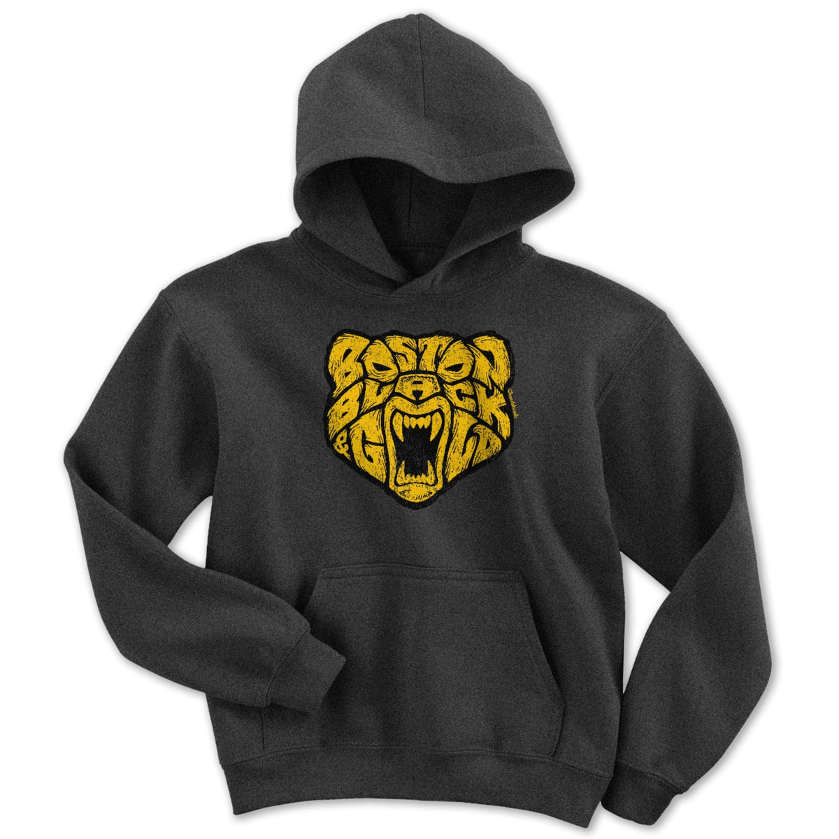 Boston Black & Gold Bear Youth Hoodie product image 1