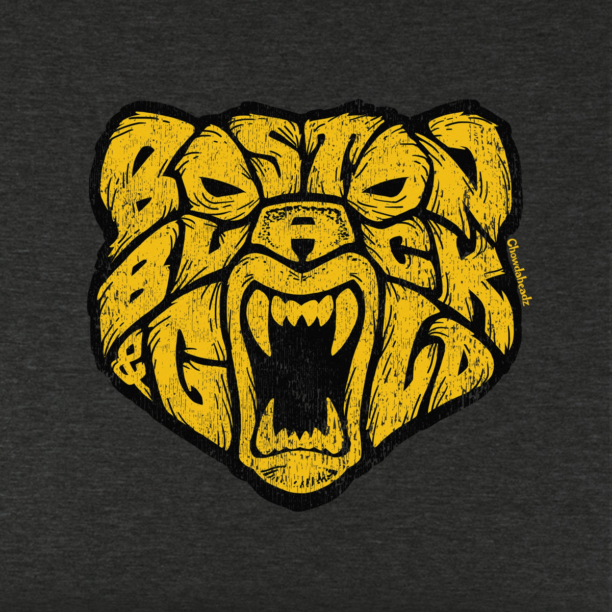 Boston Black & Gold Bear Youth Hoodie product image 2