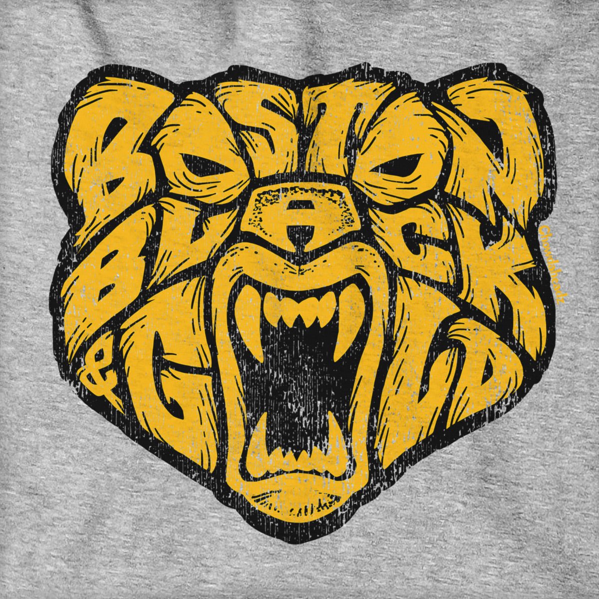 Boston Black & Gold Bear Tailgater Hoodie product image 5