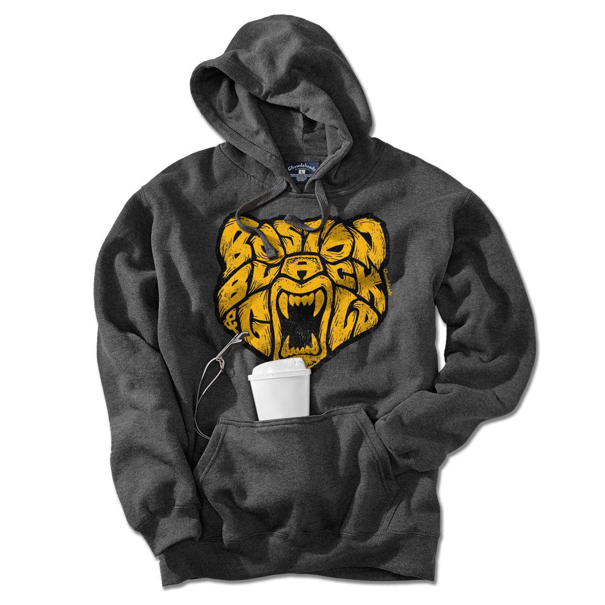 Boston Black & Gold Bear Tailgater Hoodie product image 3