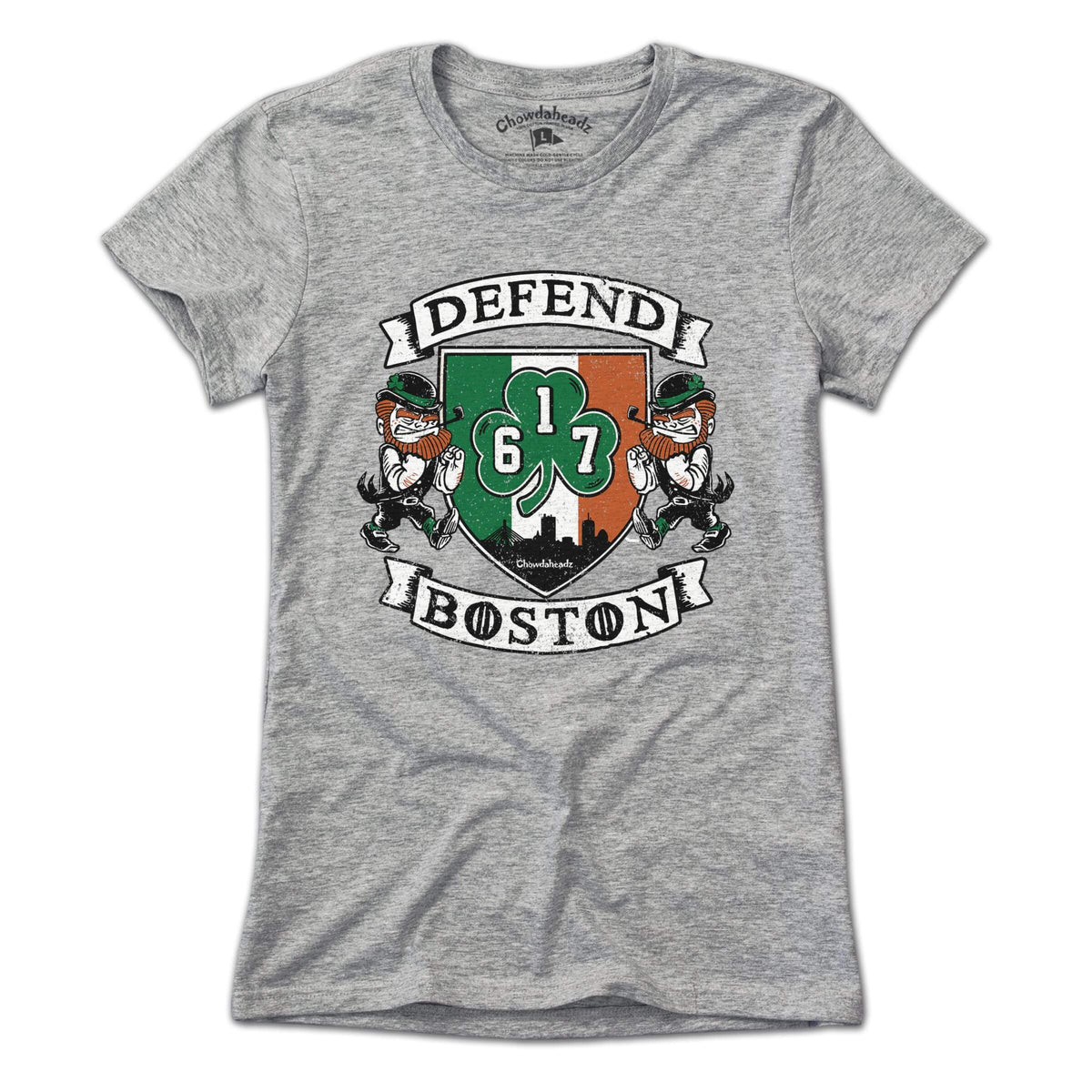 Defend Boston Shamrock Shield T-Shirt product image 4