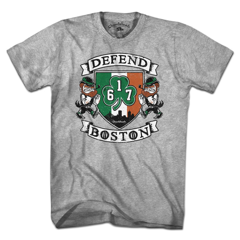 Defend Boston Shamrock Shield T-Shirt product image 1