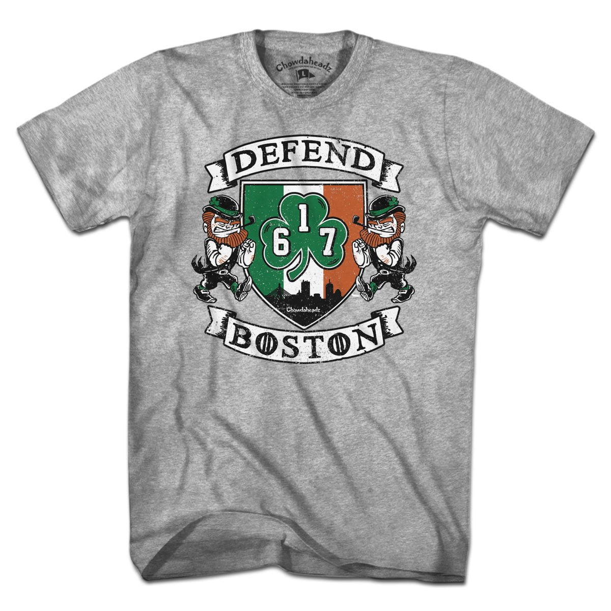 Defend Boston Shamrock Shield T-Shirt product image 1