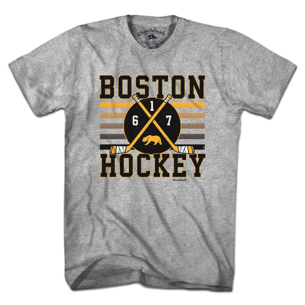 Boston Hockey Crossed Sticks T-Shirt product image 1
