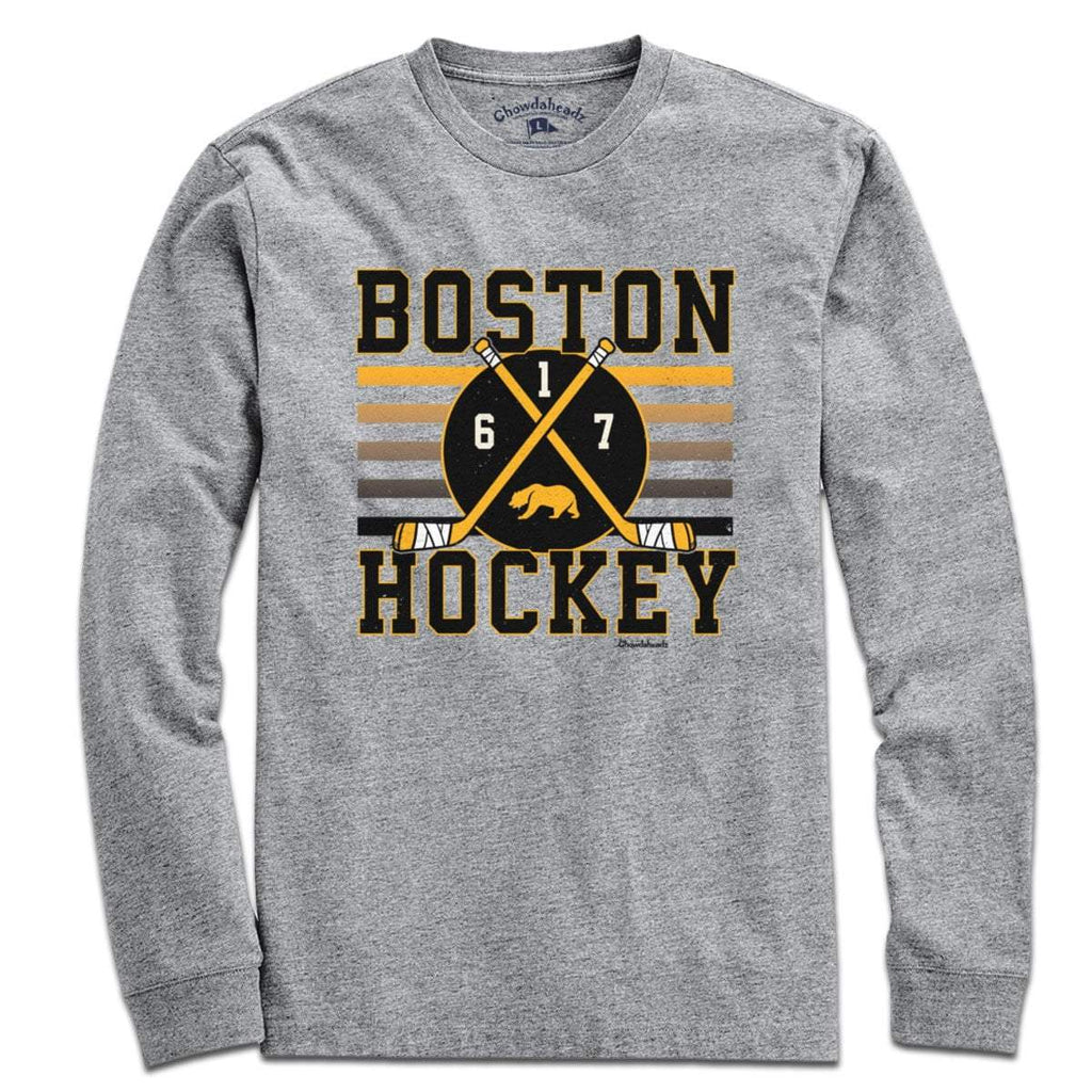 Boston Hockey Crossed Sticks T-Shirt product image 3