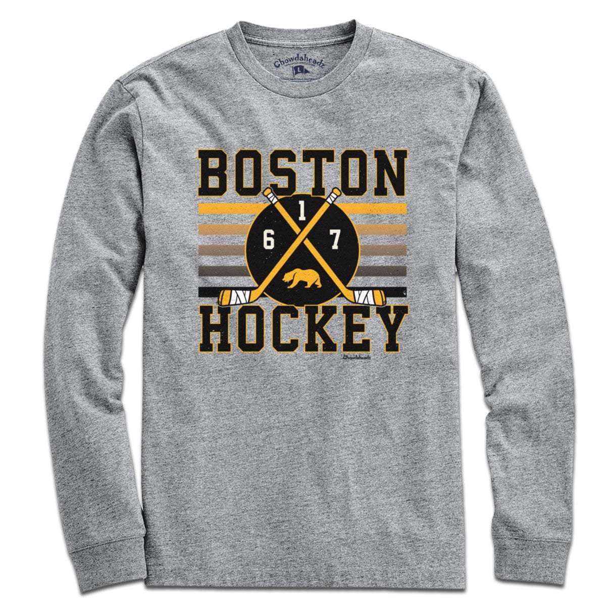Boston Hockey Crossed Sticks T-Shirt product image 3