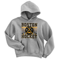 Boston Hockey Crossed Sticks Youth Hoodie product image 1