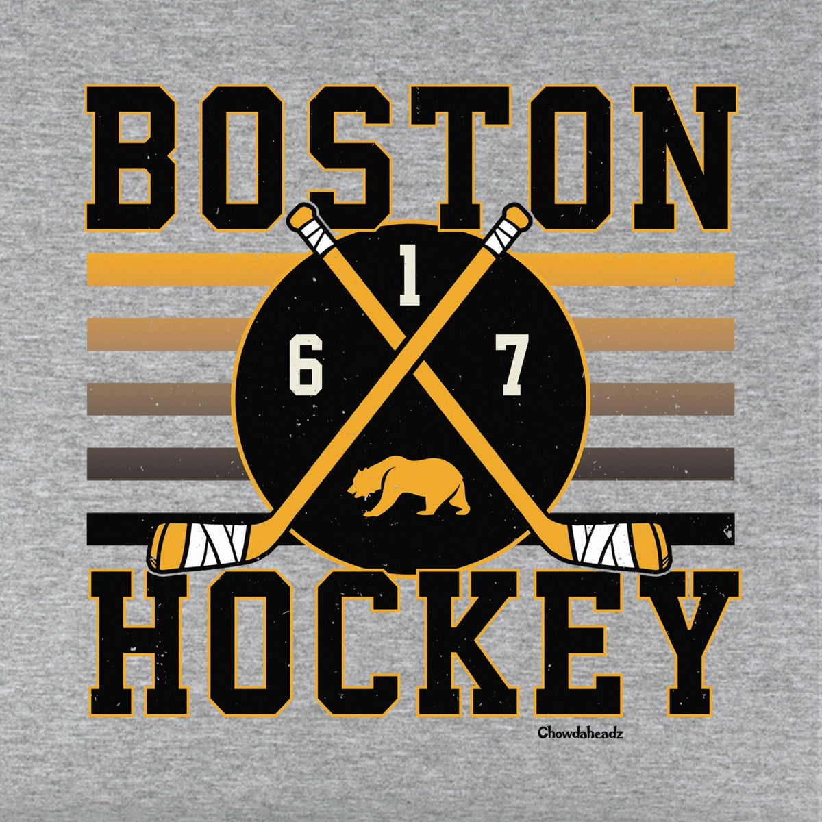 Boston Hockey Crossed Sticks Youth Hoodie product image 2