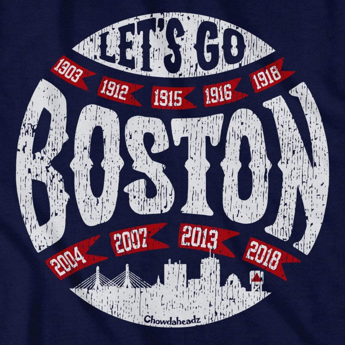 Let's Go Boston Baseball T-Shirt product image 2