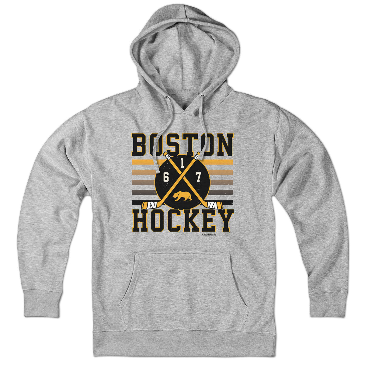 Boston Hockey Crossed Sticks Hoodie product image 1