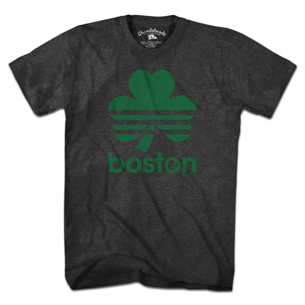 Boston Retro Shamrock Green Line T-Shirt product image 1