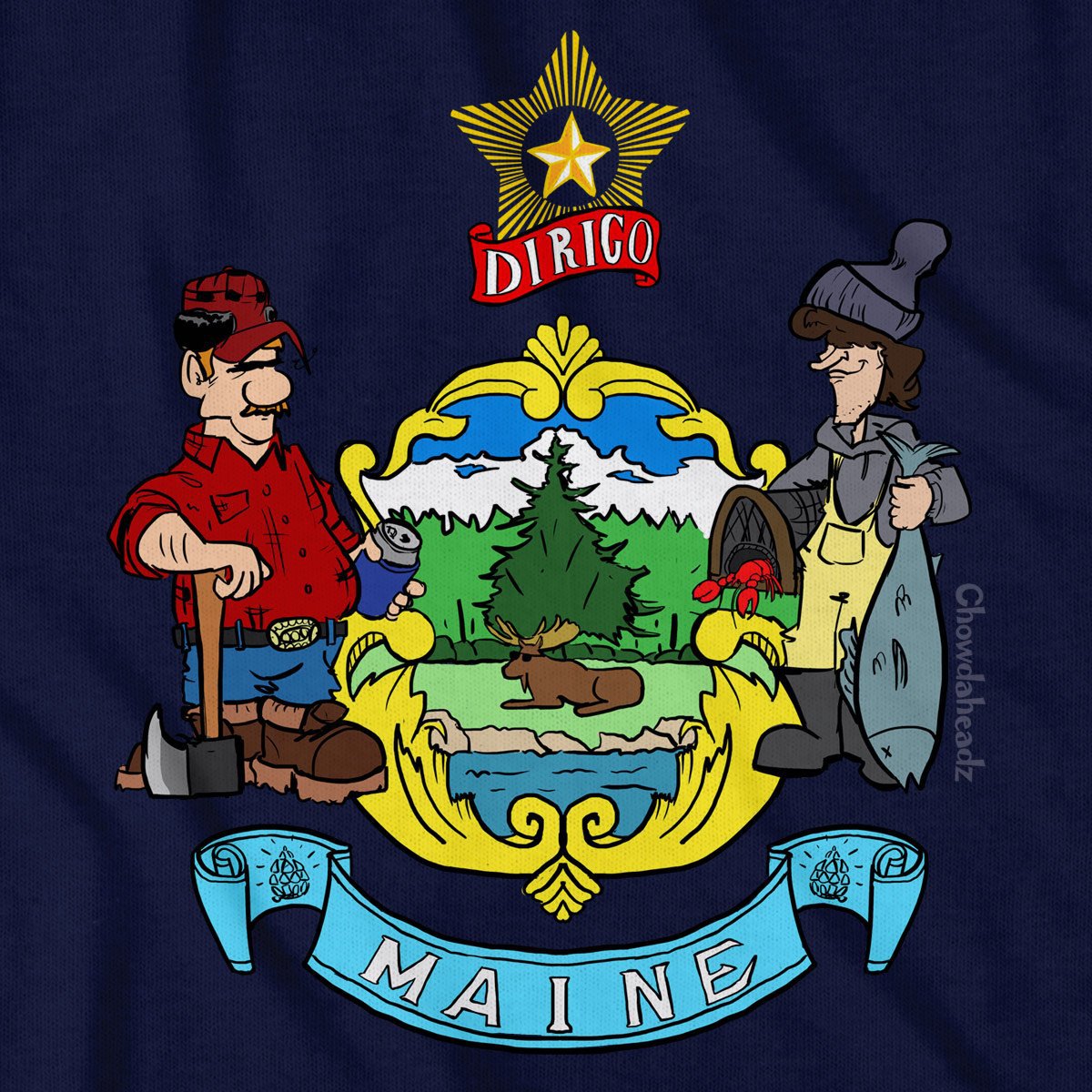 Maine Flag T-Shirt product image 2