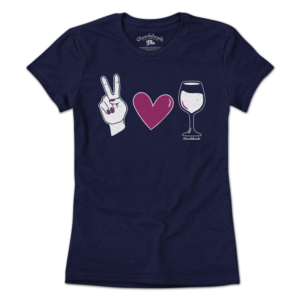 Peace Love & Wine T-Shirt product image 1