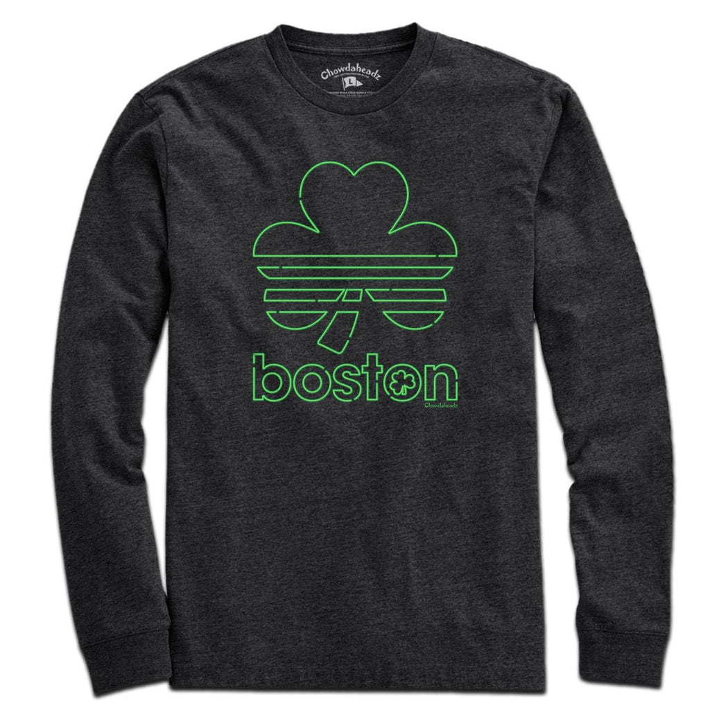 Boston Shamrock Neon Sign T-Shirt product image 3