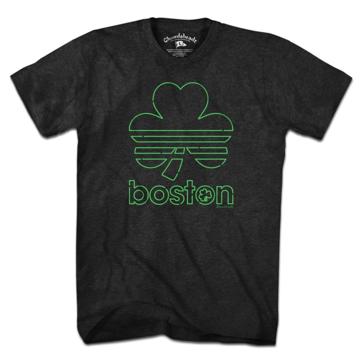 Boston Shamrock Neon Sign T-Shirt product image 1