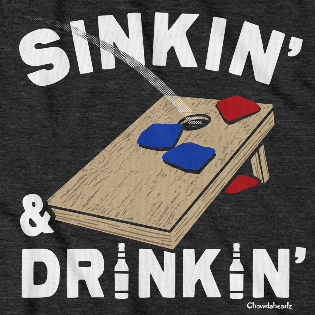 Sinkin' & Drinkin' Cornhole T-Shirt product image 4