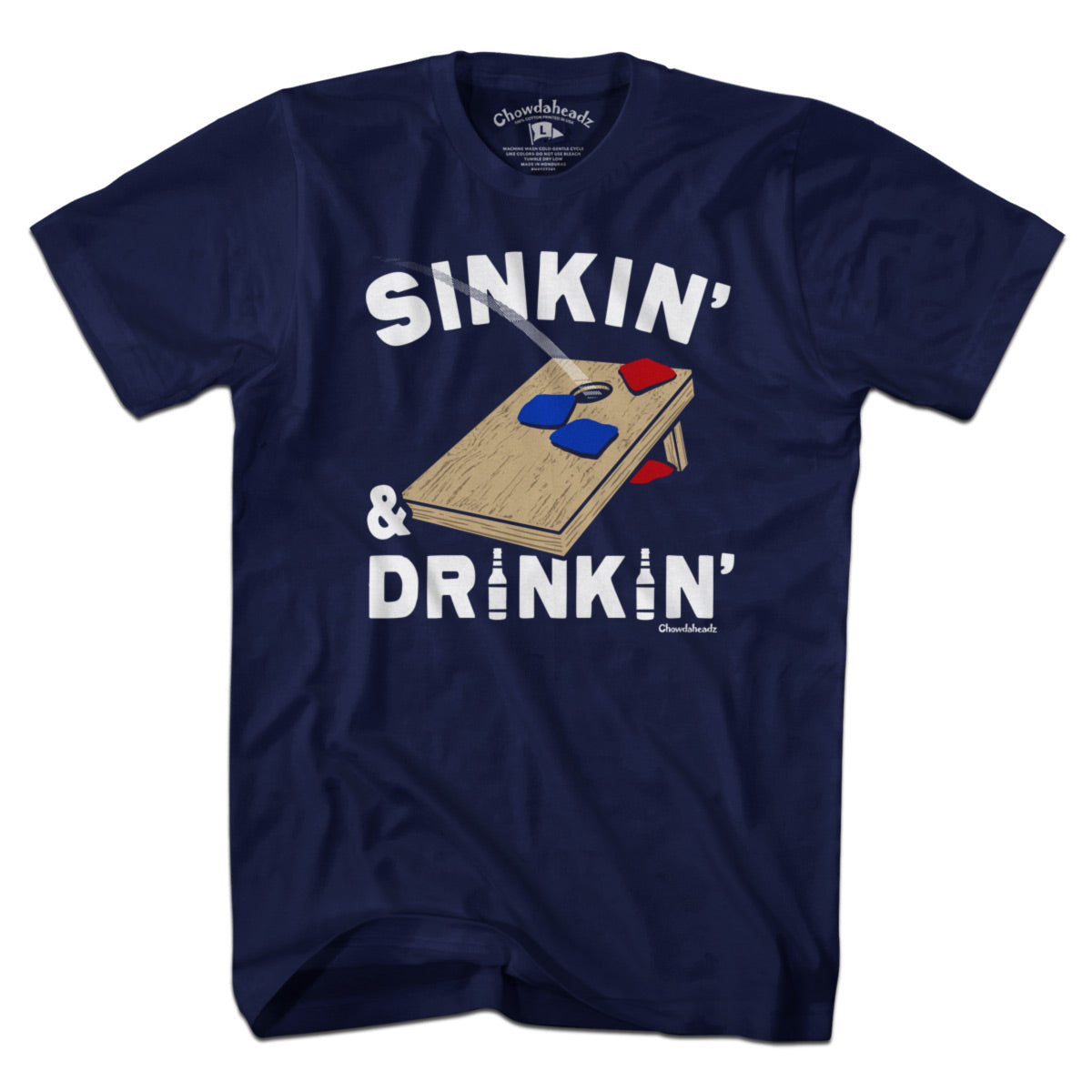 Sinkin' & Drinkin' Cornhole T-Shirt product image 1
