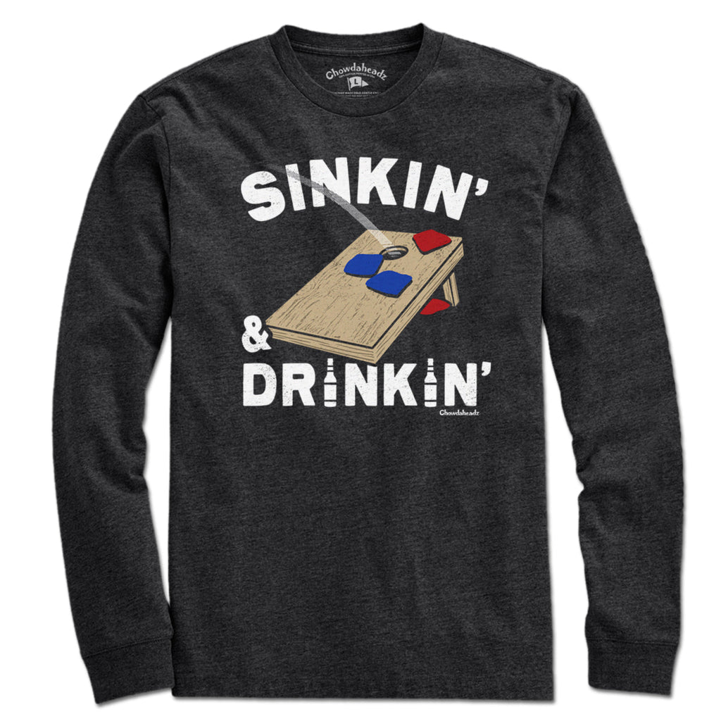 Sinkin' & Drinkin' Cornhole T-Shirt product image 6