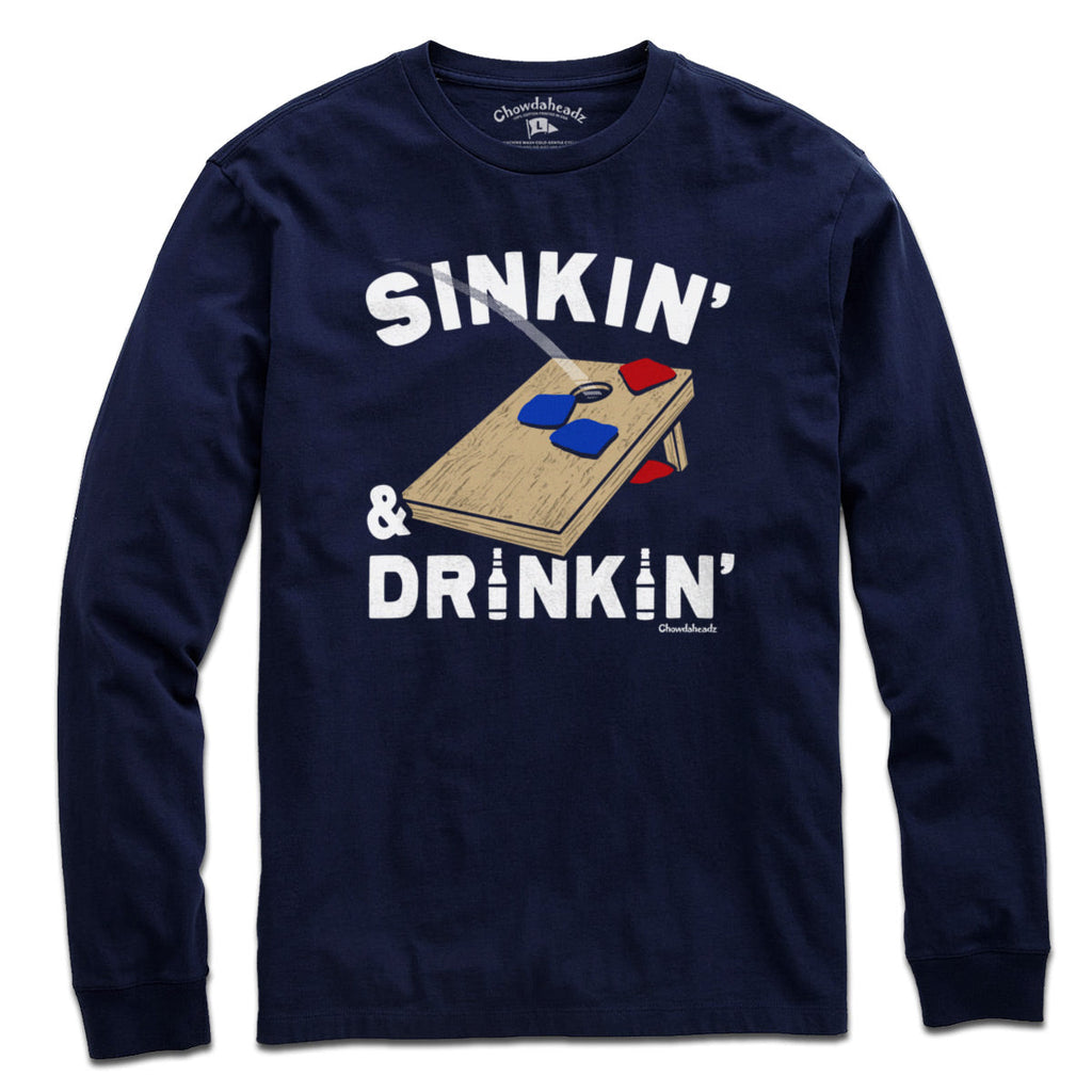 Sinkin' & Drinkin' Cornhole T-Shirt product image 5