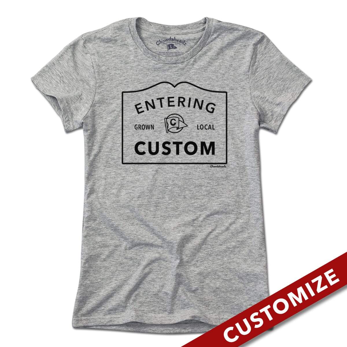 Entering "Custom" City or Town Sign T-Shirt product image 4