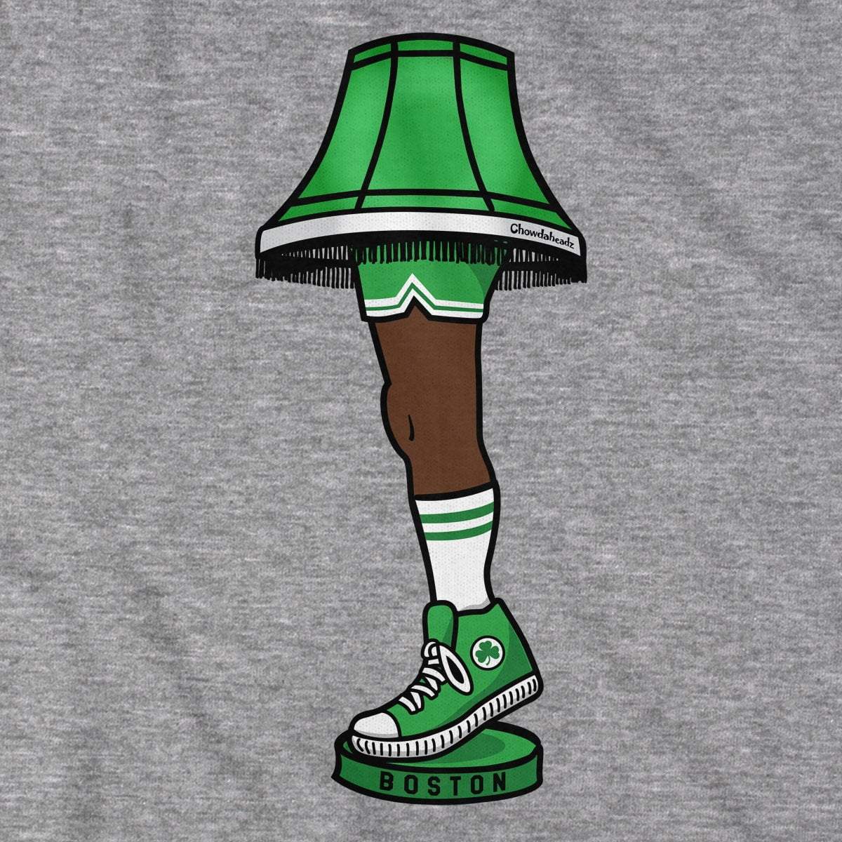 Boston Basketball Holiday Leg Lamp T-Shirt product image 2