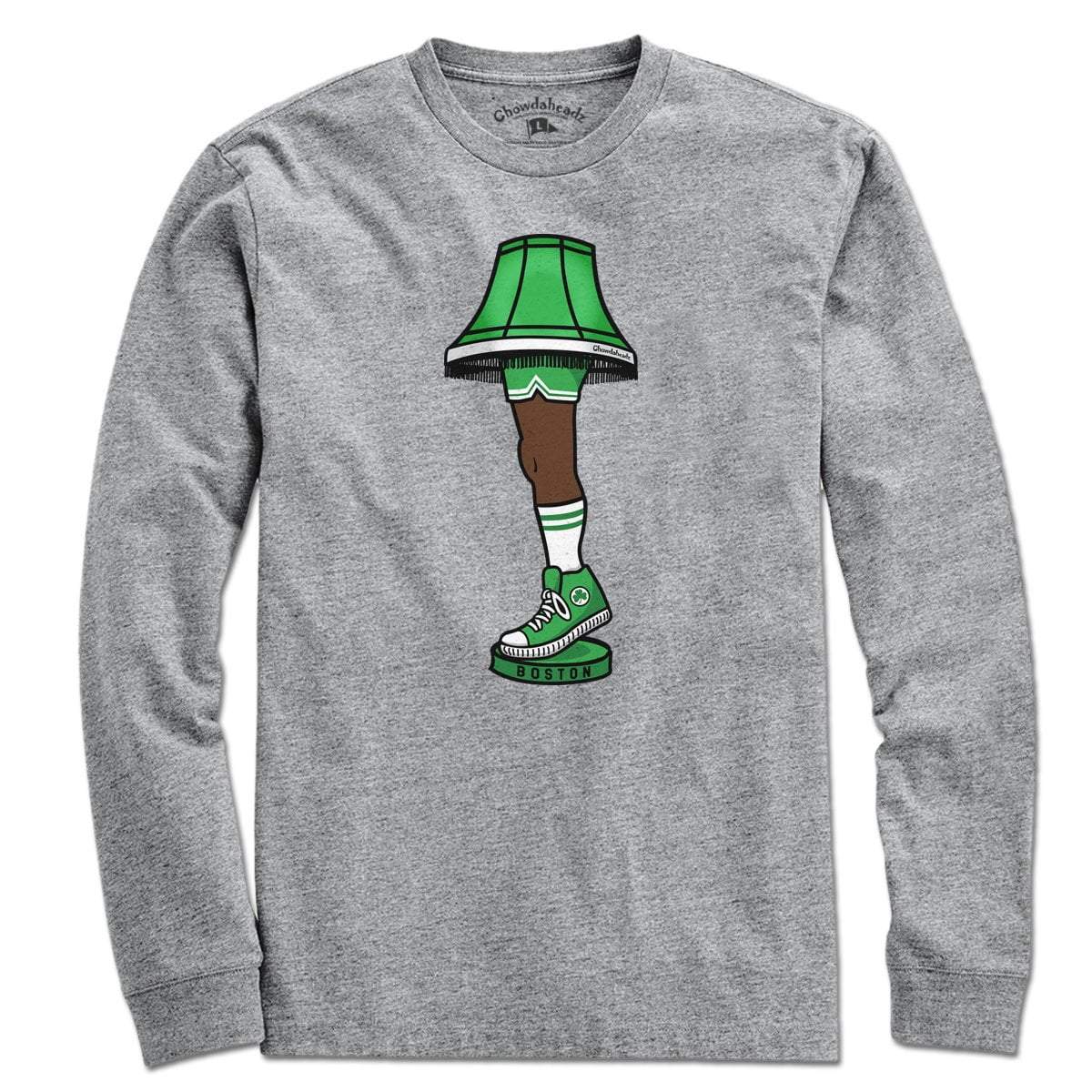 Boston Basketball Holiday Leg Lamp T-Shirt product image 4