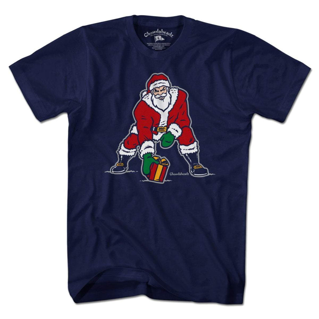 Three Point Stance Santa T-Shirt product image 1