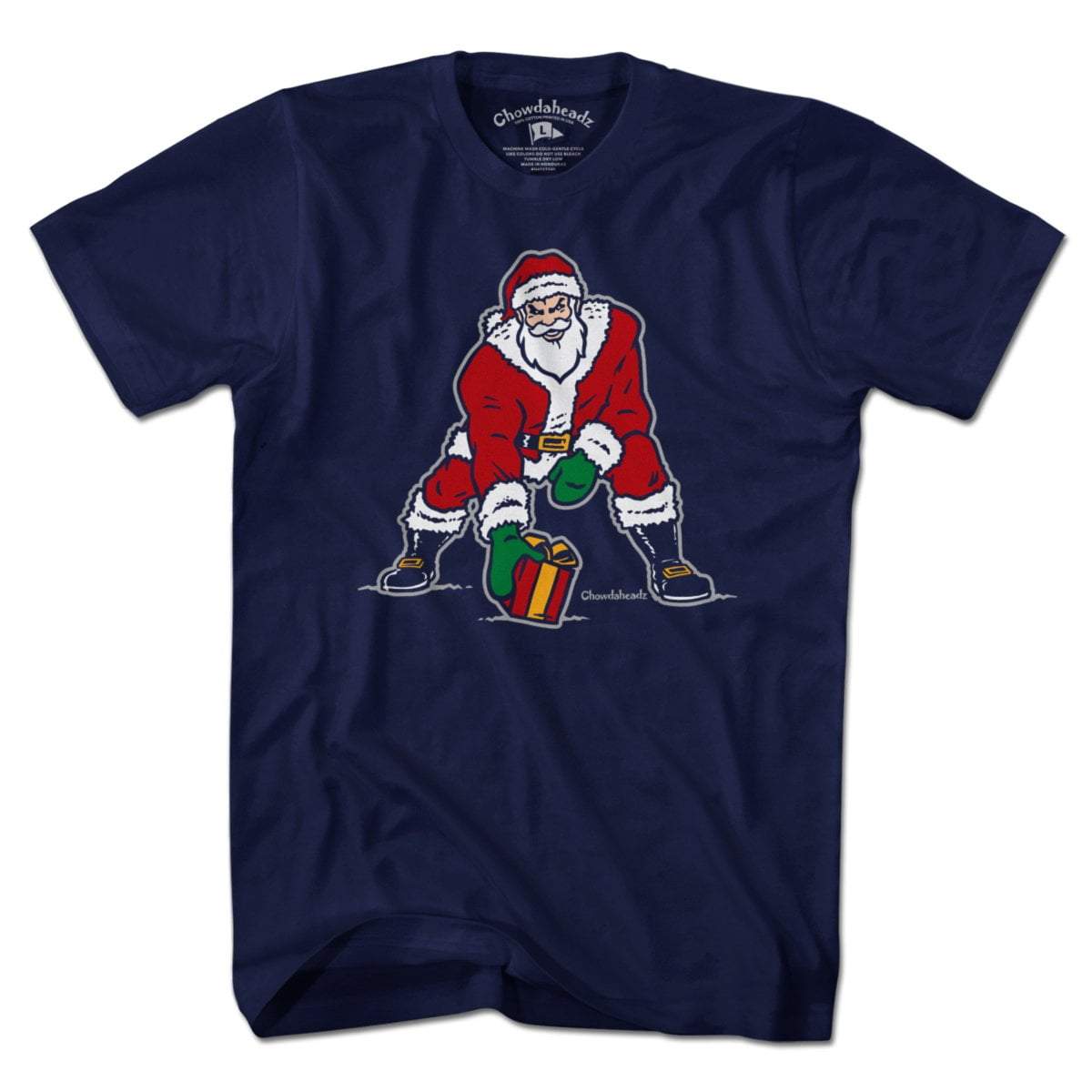 Three Point Stance Santa T-Shirt product image 1