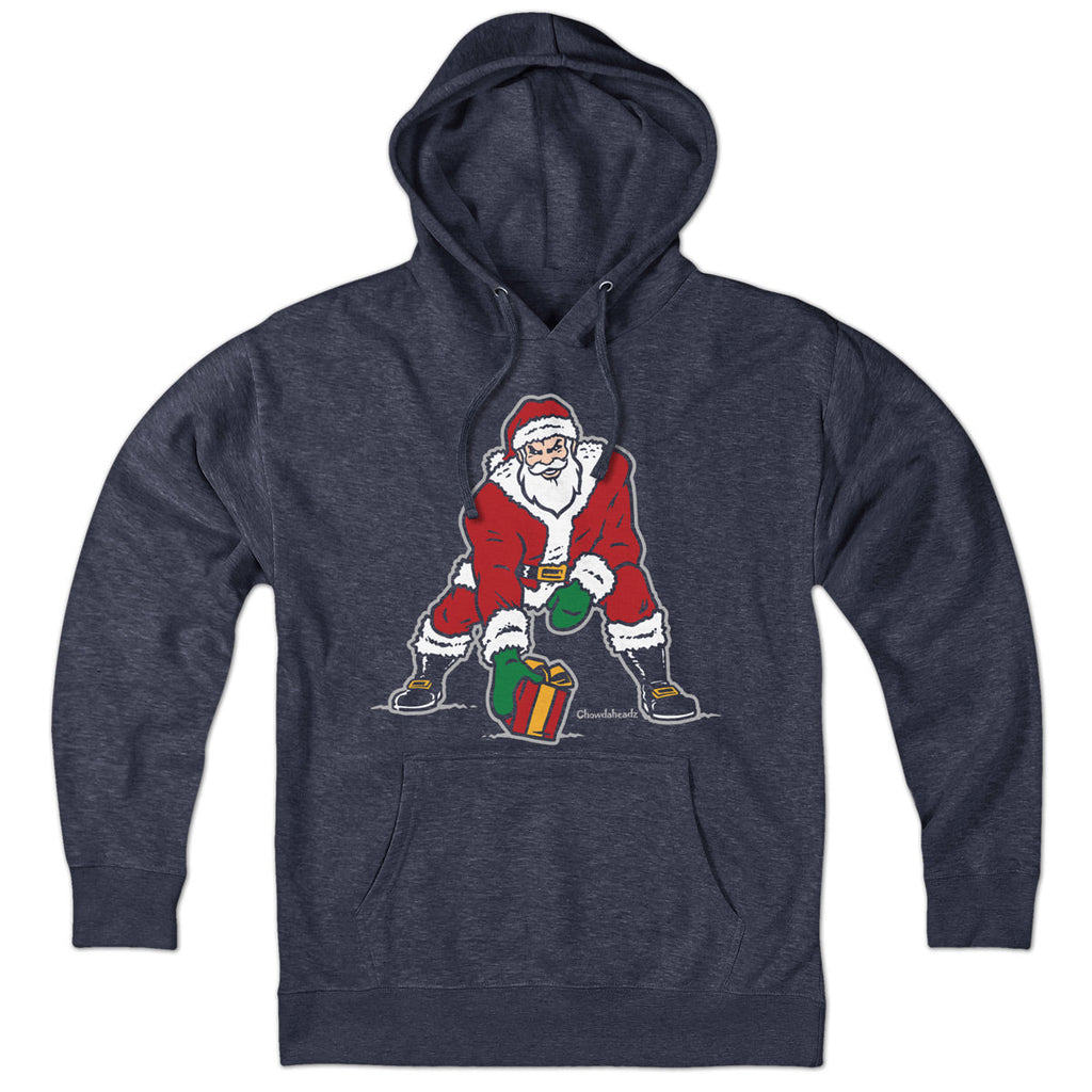 Three Point Stance Santa Hoodie product image 1