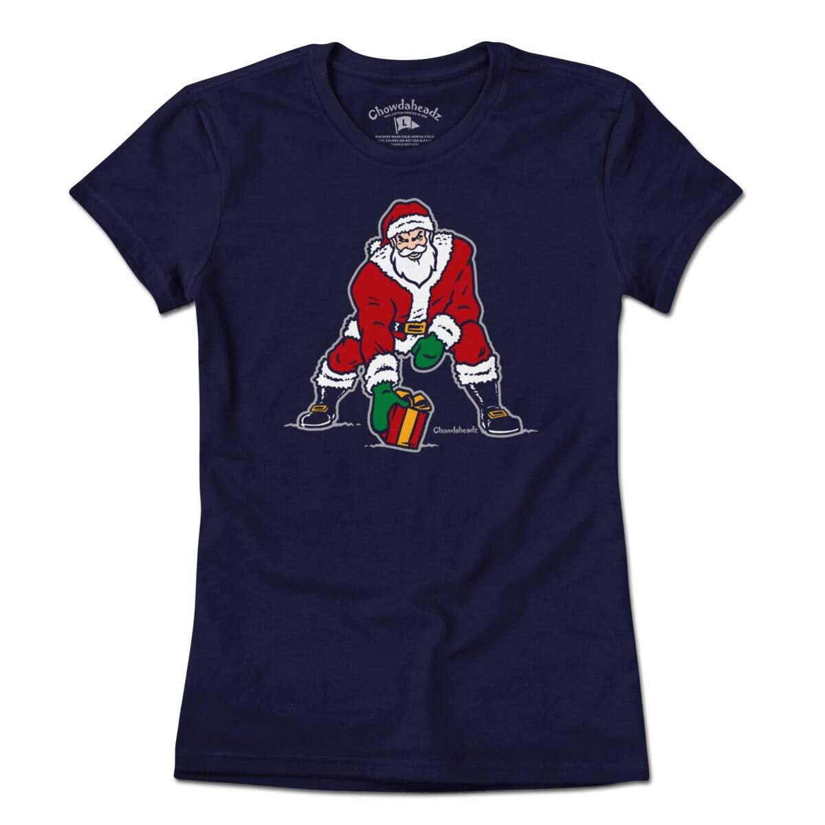 Three Point Stance Santa T-Shirt product image 4