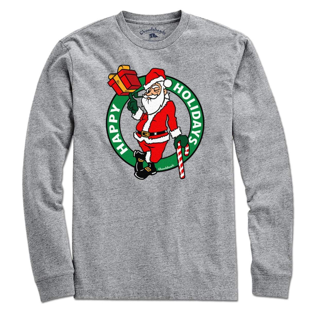 Happy Holidays Santa Circle Logo T-Shirt product image 3
