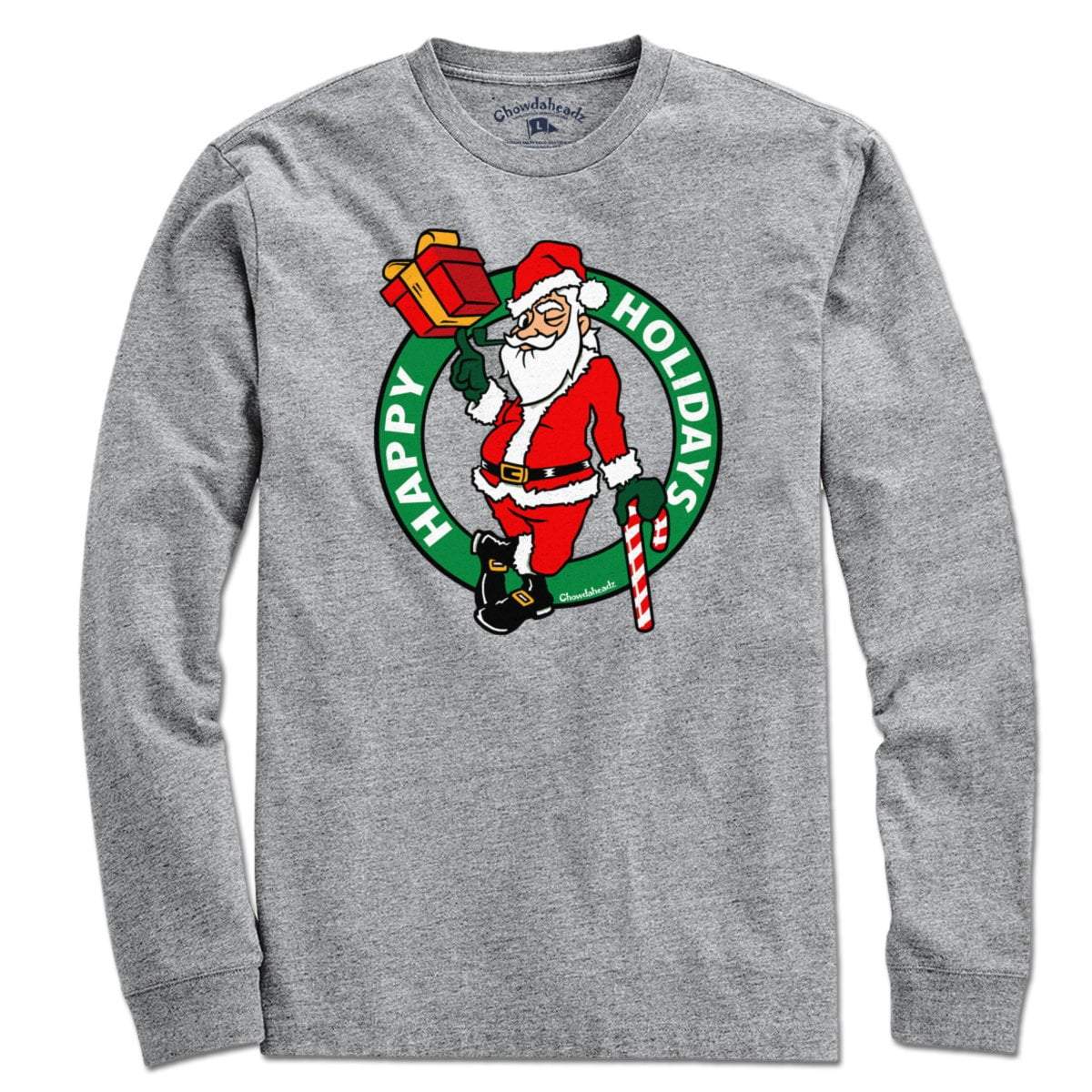 Happy Holidays Santa Circle Logo T-Shirt product image 3