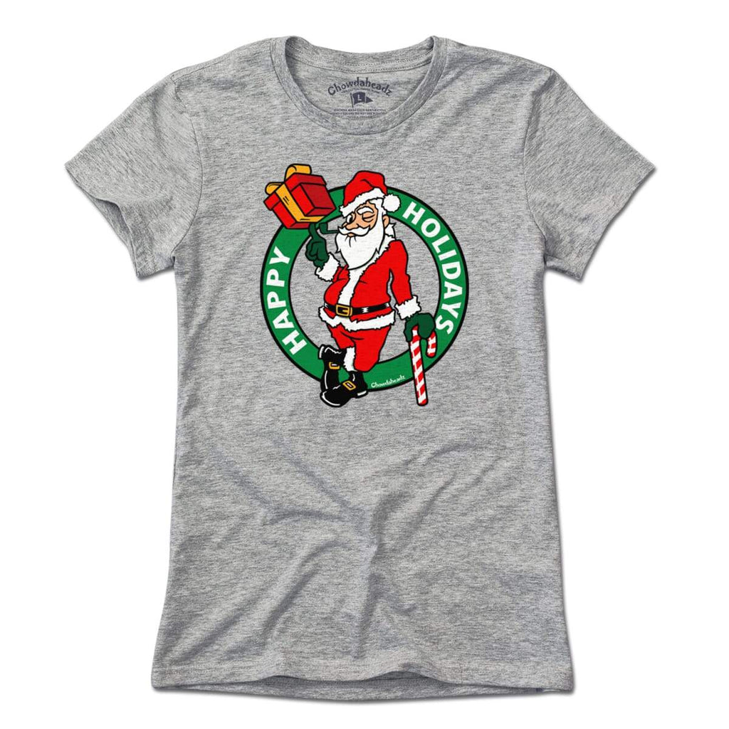 Happy Holidays Santa Circle Logo T-Shirt product image 4