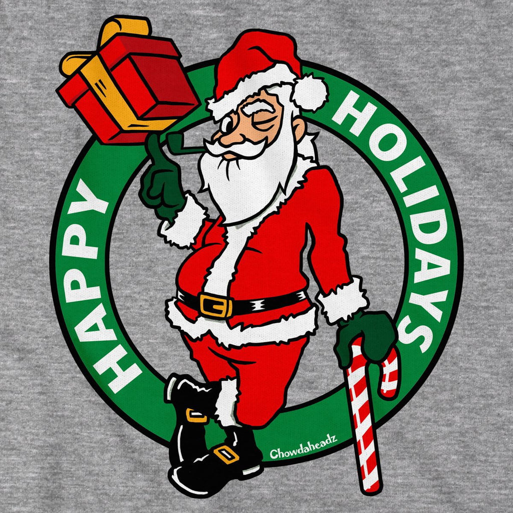Happy Holidays Santa Circle Logo T-Shirt product image 2