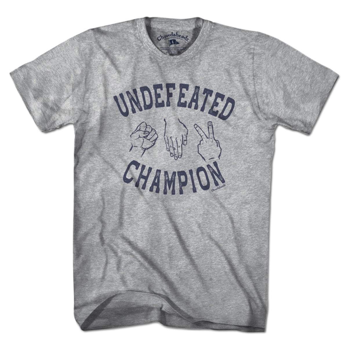 Undefeated Rock Paper Scissors Champion T-Shirt product image 1