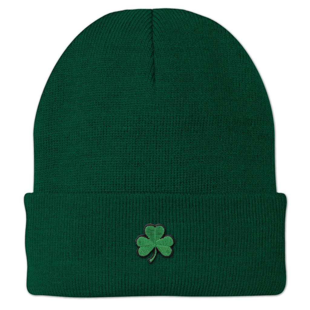 Mini Shamrock Embroidered Cuff Knit