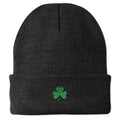 Mini Shamrock Embroidered Cuff Knit