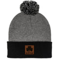 Boston Shamrock Leather Patch Two Tone Knit