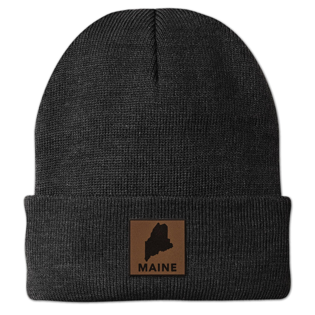 Maine Leather Patch Cuff Knit