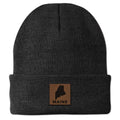 Maine Leather Patch Cuff Knit