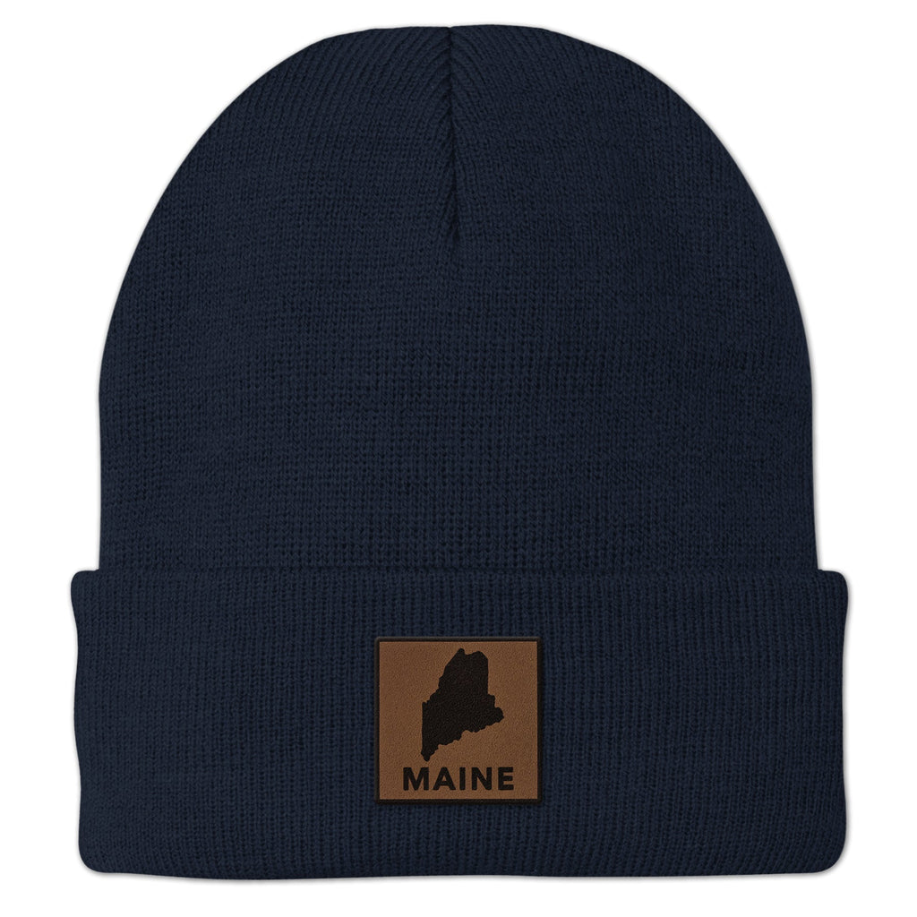 Maine Leather Patch Cuff Knit