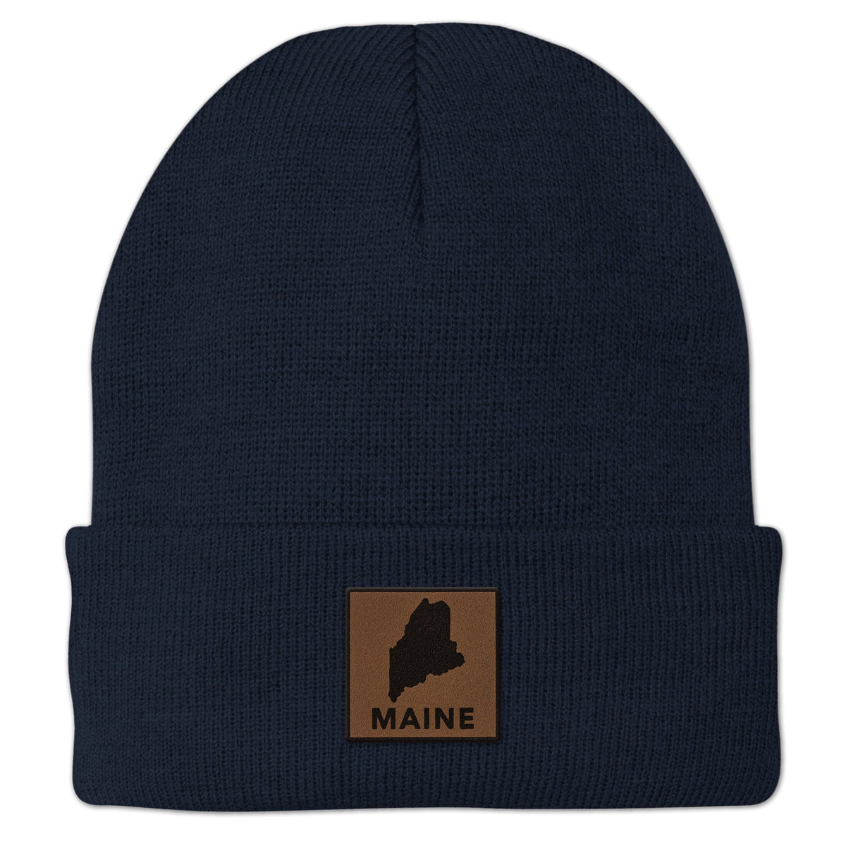 Maine Leather Patch Cuff Knit