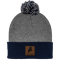 Maine Leather Patch Two Tone Knit