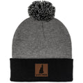 Live Free New Hampshire Leather Patch Two Tone Knit