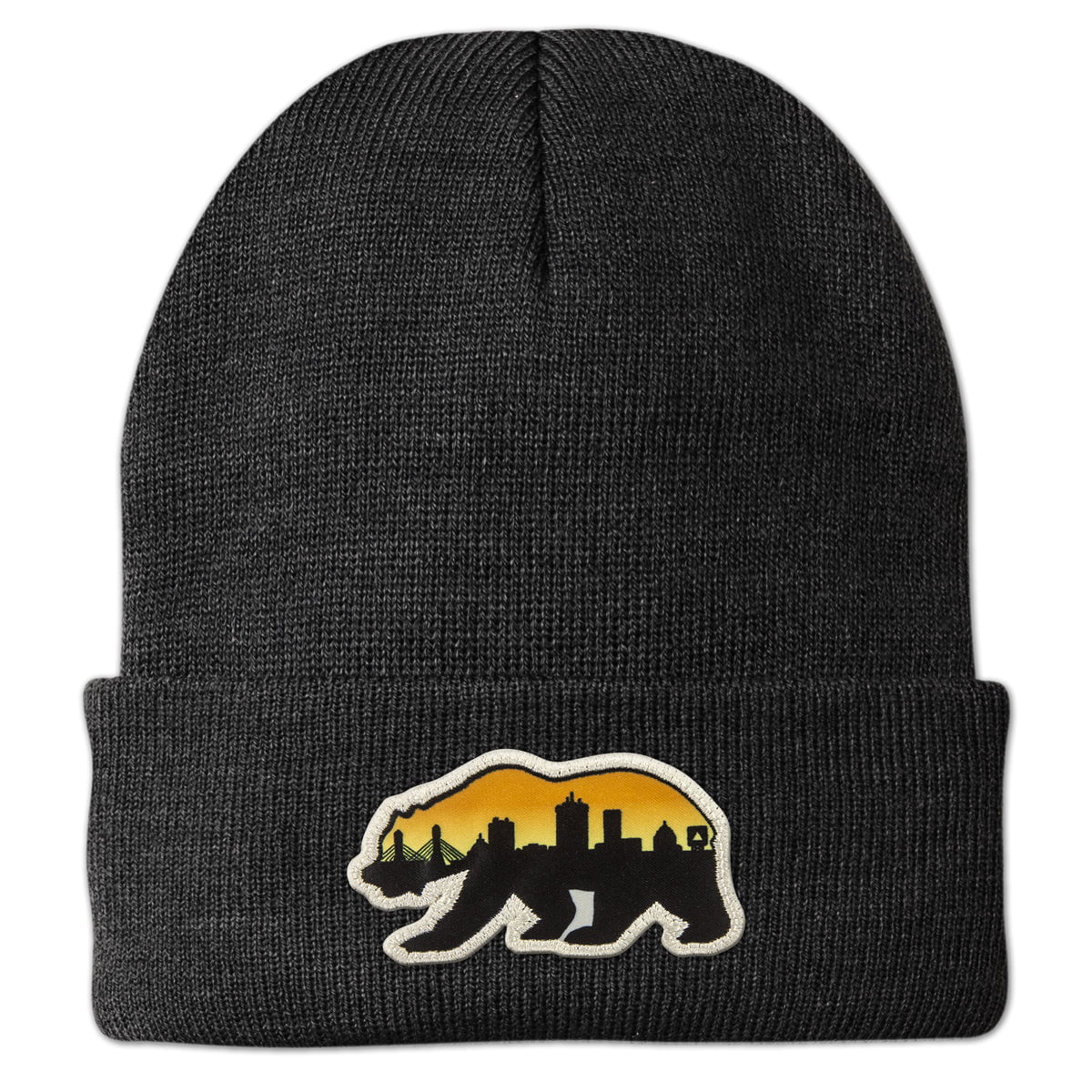 Boston Bear Skyline Patch Cuff Knit