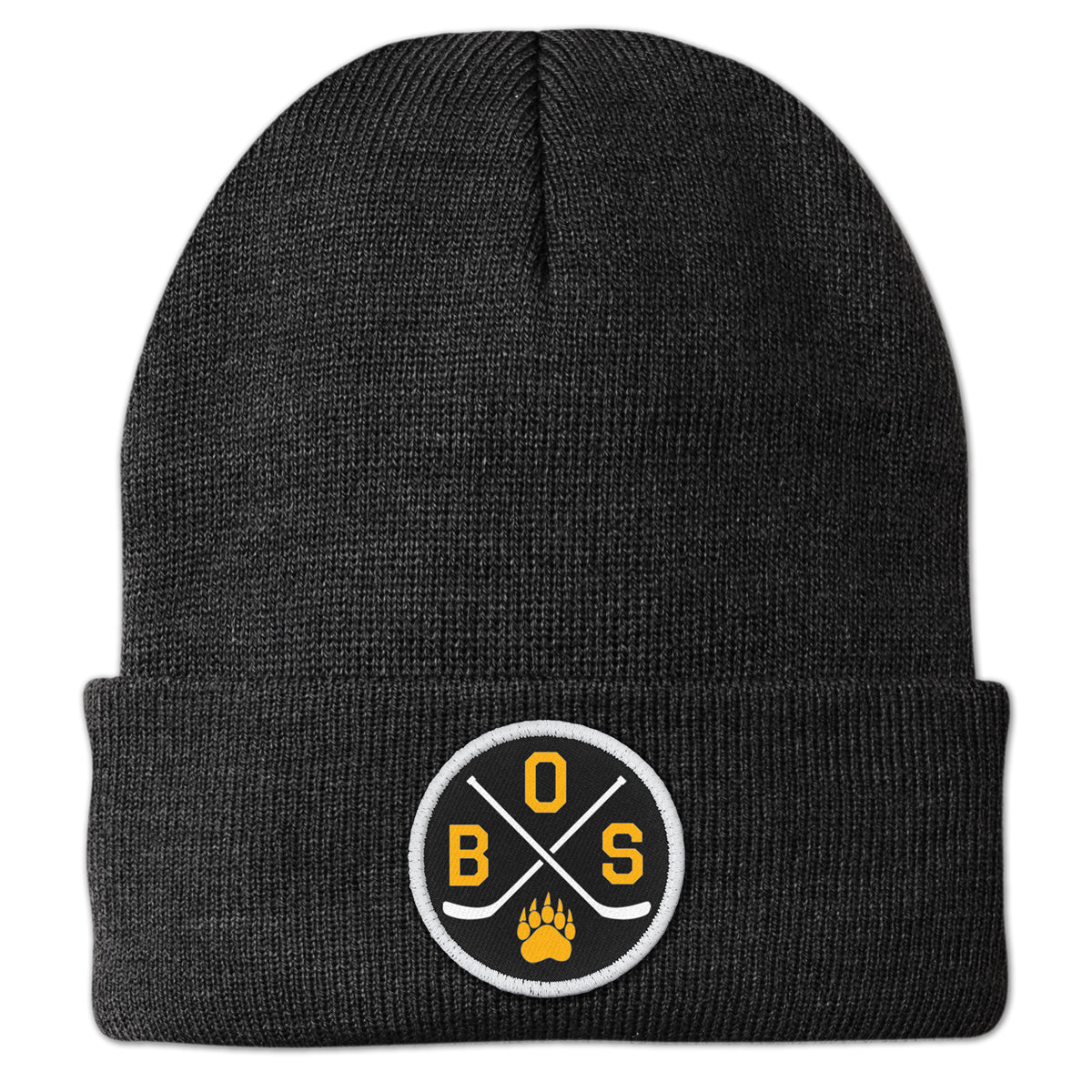 BOS Hockey Emblem Patch Cuff Knit