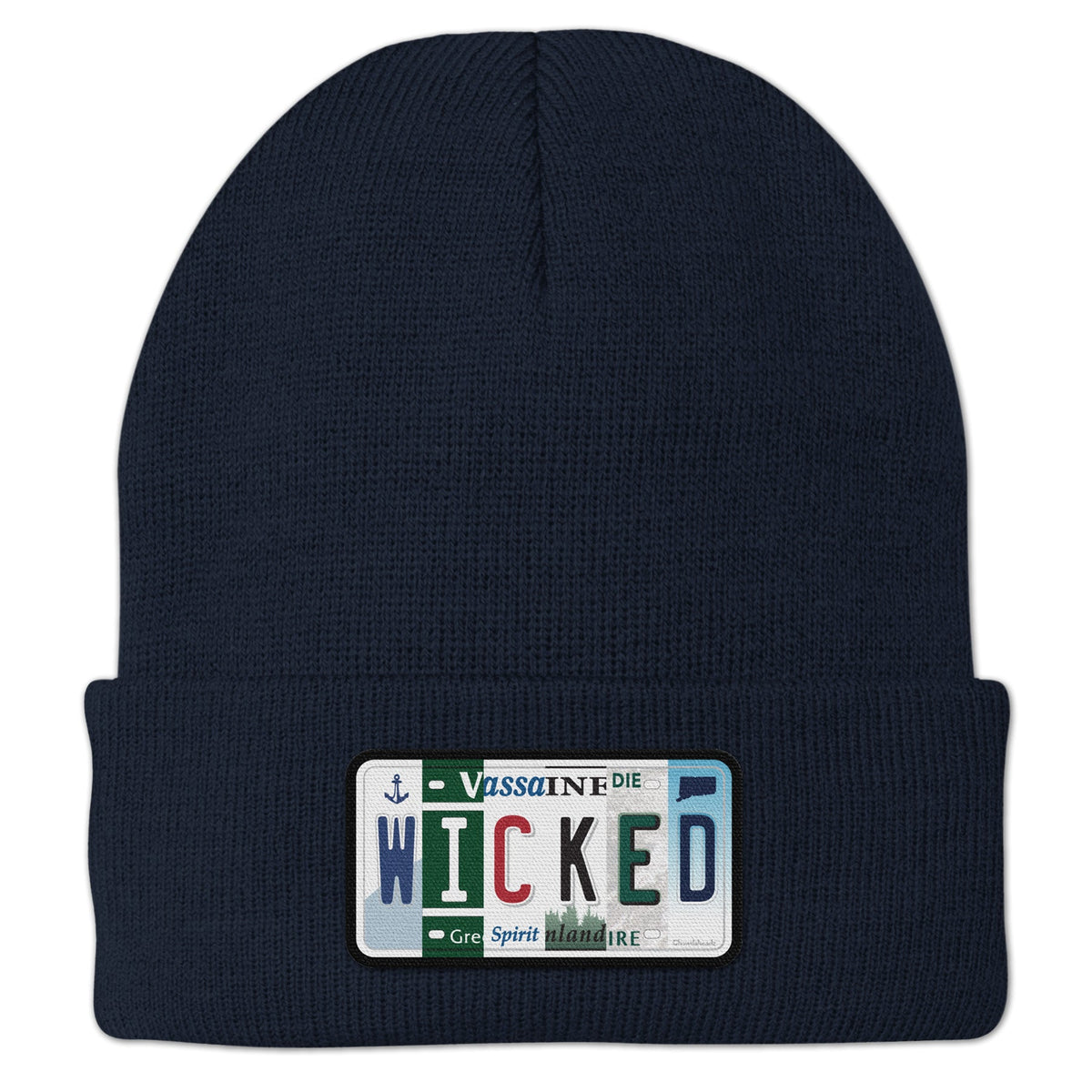 Wicked License Plate Cuff Knit