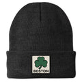 Boston Shamrock Printed Patch Cuff Knit