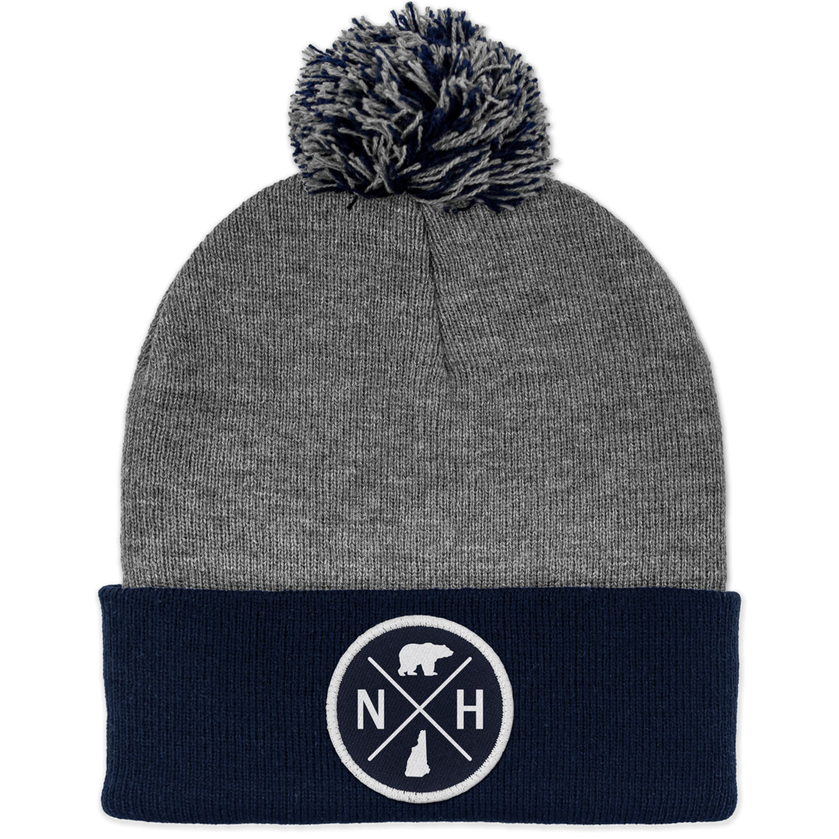New Hampshire Circle Twill Patch Two Tone Knit